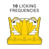Intenzív csiklóizgató – 10 rezgésfrekvenciás élmény, piros