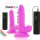 DIVERSIA – rugalmas vibráló dildó, 17 cm – prémium élvezet
