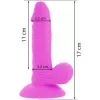 DIVERSIA – rugalmas vibráló dildó, 17 cm – prémium élvezet