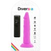 DIVERSIA - RUGALMAS VIBRÁLÓ VIBRÁCIÓS DILDÓ 23 CM - LILA