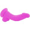 DIVERSIA – rugalmas vibráló dildó, 21,5 cm, lila