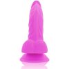 DIVERSIA – rugalmas vibráló dildó, 21,5 cm, lila