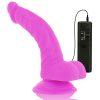 DIVERSIA – rugalmas vibráló dildó, 21,5 cm, lila