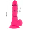 DIVERSIA - rugalmas, vibráló dildó, 20.5 cm, rózsaszín
