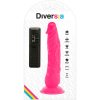 DIVERSIA - RUGALMAS VIBRÁLÓ VIBRÁCIÓS DILDÓ 21 CM - RÓZSASZÍN