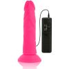 DIVERSIA - RUGALMAS VIBRÁCIÓS VIBRÁCIÓS DILDÓ 23 CM - RÓZSASZÍN