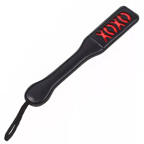 OHMAMA FETISH XOXO – stílusos bőr pirosító paddle