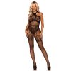 LEG AVENUE HÁLÓS BODYSTOCKING EGY MÉRET - FEKETE