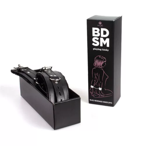 SECRETPLAY - prémium fekete bilincsek BDSM kollekcióhoz