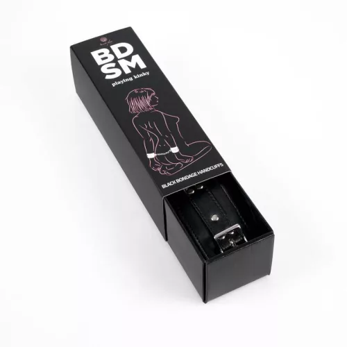 SECRETPLAY - prémium fekete bilincsek BDSM kollekcióhoz