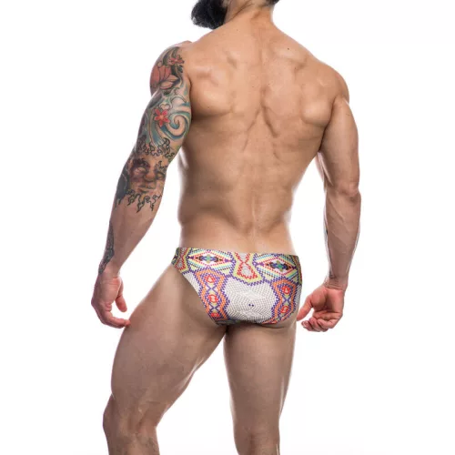 CUT4MEN – prémium alsónemű, alacsony derekú, Aztec mintás