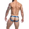 CUT4MEN - JOCKSTRAP DESIRE KÉK MŰBŐR XL