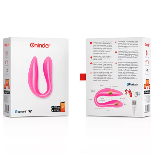 ONINDER Lisboa Pink – G-pontos és csiklóizgató prémium maszturbátor
