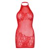 LEG AVENUE – strasszos mini ruha, piros, egy méret