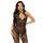 LEG AVENUE – sima halszálkás bodystocking, egy méret, fekete