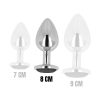 OHMAMA – 8 cm-es anális dugó fekete kristállyal