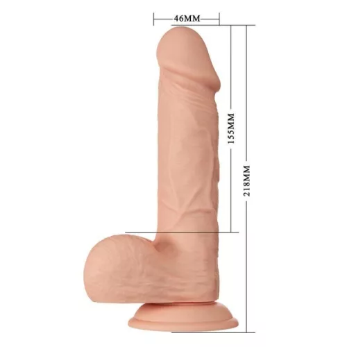 BAILE - rugalmas, élethű 21,8 cm-es dildó