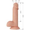 BAILE – érzéki vibráló katoblepas, 20.6 cm természetes érzet
