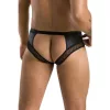 PASSION - nyitott fekete slip, S/M méret