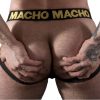 Macho MX25AC - sárga bőrszexi átkötős alsó