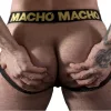 Macho MX25AC - sárga bőrszexi átkötős alsó