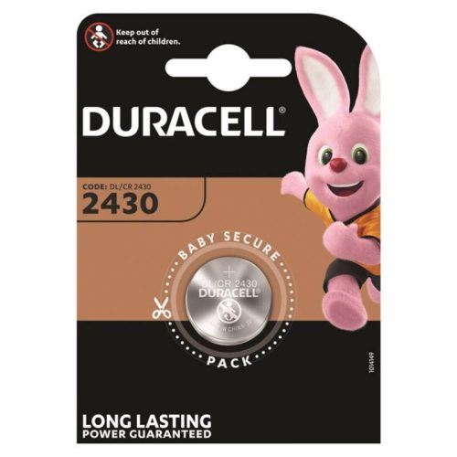 Duracell CR2430 – lítium gombelem 3V, 1 darab