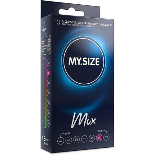 MY SIZE - prémium vegyes óvszer 64 mm, 10 db