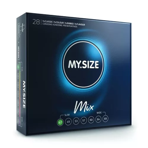MY SIZE PRO Mix óvszerválogatás - 47mm, 28 db