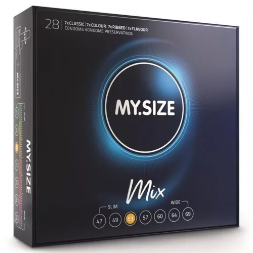 MY SIZE PRO Mix óvszerválogatás - 53mm, 28 db