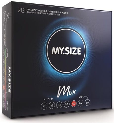 MY SIZE - MIX óvszerek 60 mm, 28 db-os válogatás