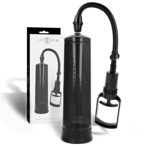 INTENSE – prémium fekete maszturbátor pumpával