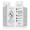 INTENSE – prémium fém anál plug ezüst kristállyal, L méret