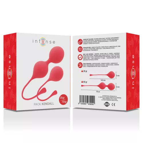 INTENSE Kegel golyók – erősítő intim eszköz, Kendall piros