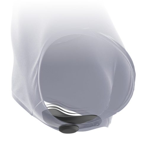 BLACK&SILVER – újratölthető szilikon vibrátor alsóba