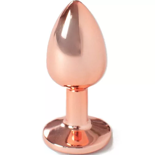 SECRETPLAY – elegáns, rozé arany kis fém anális plug 7 cm