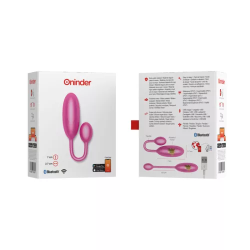 ONINDER Denver – okostelefonos vibráló tojás rózsaszínben