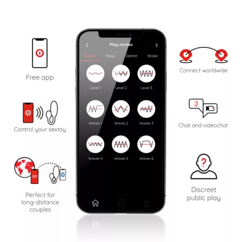 ONINDER – Prémium vibráló tojás app vezérléssel, 7,5 cm