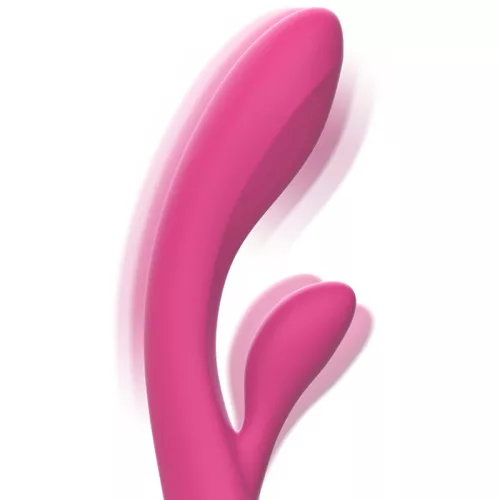 INTENSE - Luigi Rabbit Vibrátor – pink folyékony szilikon