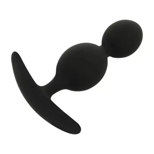 BLACK&SILVER - Orson Plug – szilikon anális hullámos élmény 9 cm