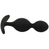BLACK&SILVER - Orson Plug – szilikon anális hullámos élmény 9 cm