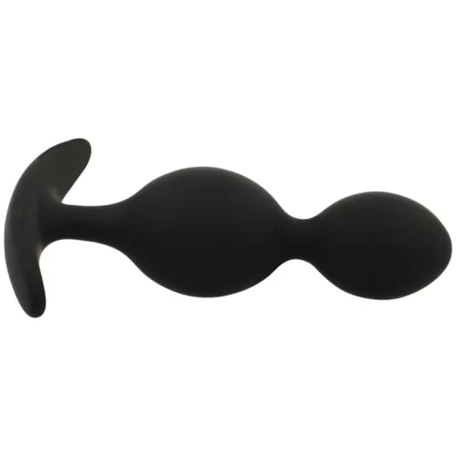 BLACK&SILVER - Orson Plug – szilikon anális hullámos élmény 9 cm