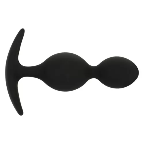 BLACK&SILVER - Orson Plug – szilikon anális hullámos élmény 9 cm