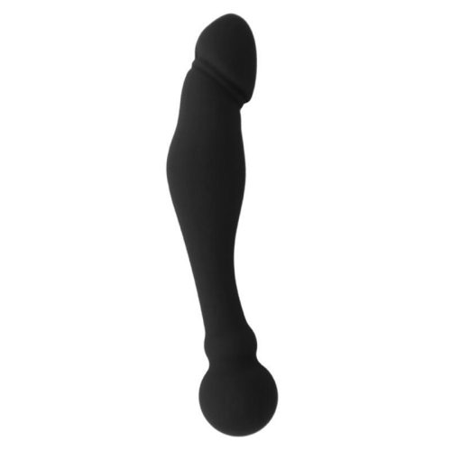 BLACK&SILVER – G-pontos vibráló dildó 18 cm