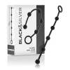 BLACK&SILVER – prémium szilikon anális gyöngyfűző 21 cm