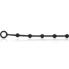 BLACK&SILVER – prémium szilikon anális gyöngyfűző 21 cm