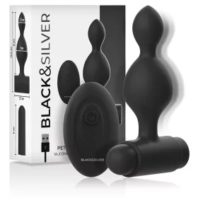   BLACK&SILVER – Tucker small – távirányítós szilikon anál plug