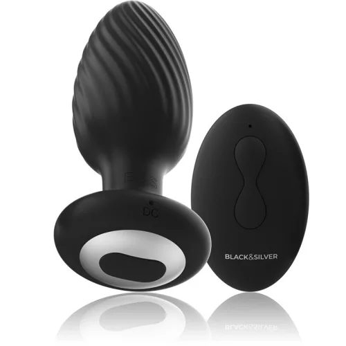 BLACK&SILVER – szilikon anál vibrátor távirányítóval