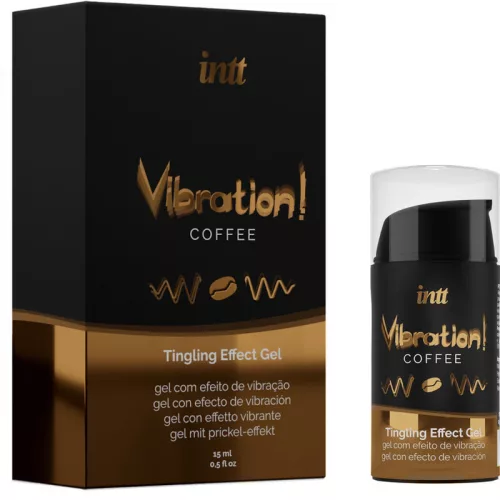 INTT – erőteljes intim stimuláló vibráló gél kávé aromával