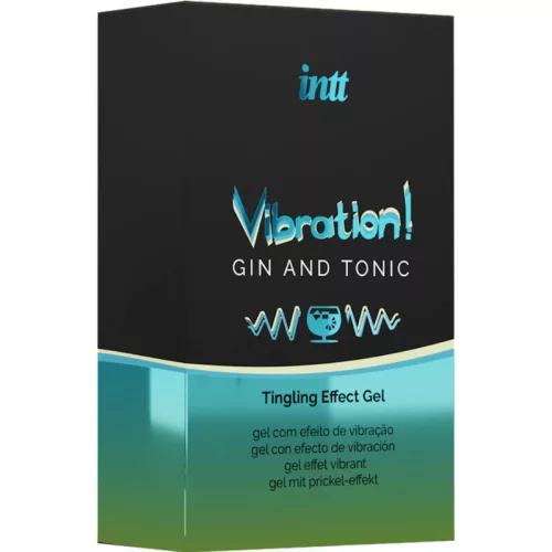 INTT – erőteljes intim stimuláló gélt vibrátorral, Gin & Tonic