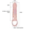 Pretty Love – vibráló pénisz hosszabbító bélés 13,5 cm